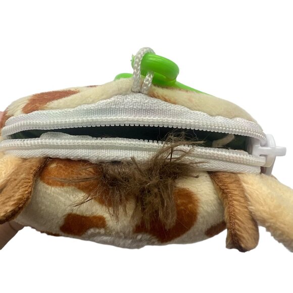 Fiesta Cutie Beans Giraffe Plush Coin Purse Green Clip & Zipper 5" Toy - Picture 5 of 5
